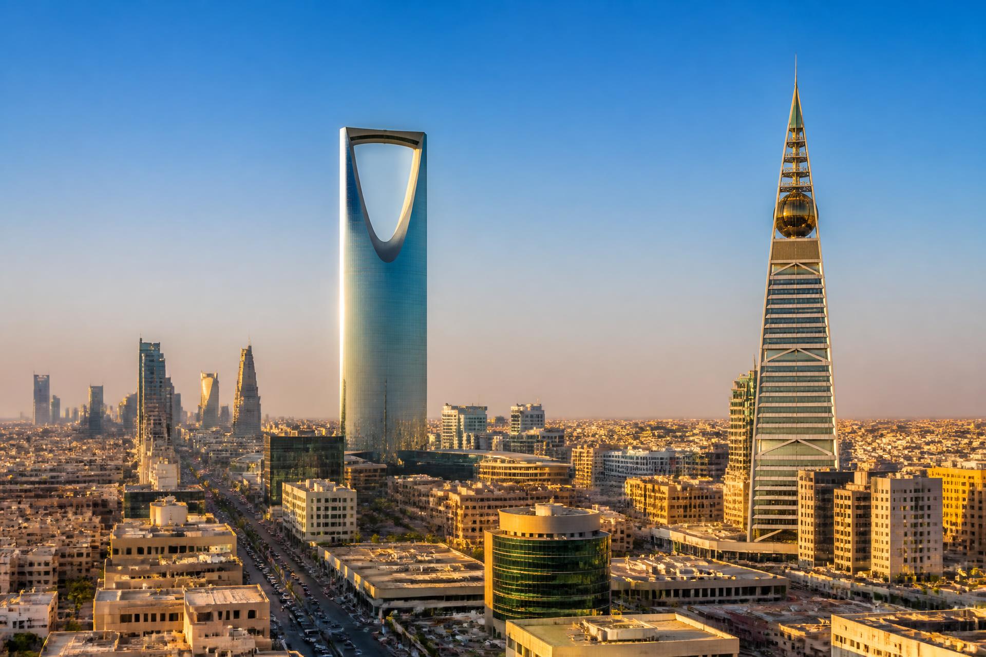 واجهة مدينة الرياض وأبراجها الشهيرة